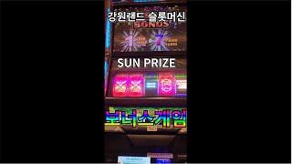 [슬롯머신]  슬롯 강원랜드 카지노 선 프라이즈 SUN PRIZE 보너스게임