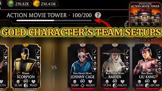 Fatal Action Movie Tower Boss Battle 100 & 60,80 Fight + Reward MK Mobile | Gold Team Gameplay