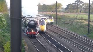 "Four Trains Event" on the ECML at Tollerton