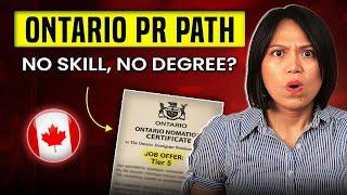 Ontario's Secret PR Path for Low Skilled Jobs (No Degree Required)