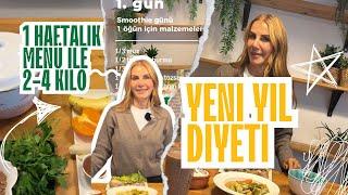 Yeni Yıl Diyeti ile 1 Haftada 2-4 kilo verin | diyet programı | tarif | #taylankümeli