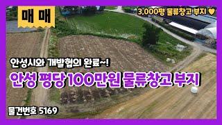 안성 3천평 물류창고 부지 매매 완전평지 평당 100만원에 좋은 땅을 저렴하게 가져가세요~