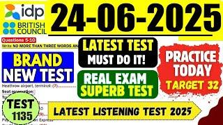 IELTS Listening Practice Test 2025 with Answers | 24.06.2025 | Test No - 1136