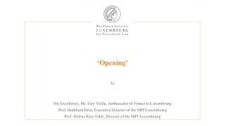 International Law and Litigation - Opening