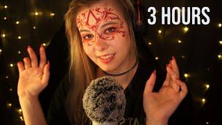 ASMR | 3 HOURS "Relax", Fluffy Mic, Rain Sounds, Face Touching - Blue Yeti, Whispering