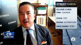 Target's valuation is attractive, says Cowen's Oliver Chen