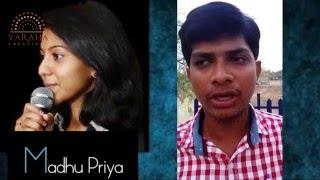 SINGER MADHU PRIYA SHOCKED BY HER BROTHER EMOTIONAL NEVER BEFORE | VARAHA CREATIVES