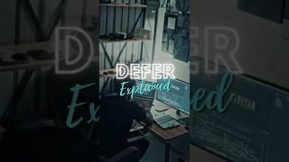 Defer Explained #coding  #programming #golang