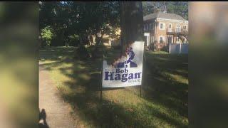 Senator Michael Rulli offering $5,000 reward after opponent Bob Hagan's sign set on fire