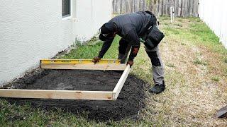 Making a concrete slab for a Shed // from start to finish - DIY Creators