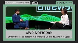 MVD Noticias - Entrevista al candidato del Partido Colorado, Andrés Ojeda