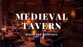 FANTASY MEDIEVAL TAVERN AMBIENCE - Bar Sounds, Fireplace, Celtic  ambience for Relaxation and chill