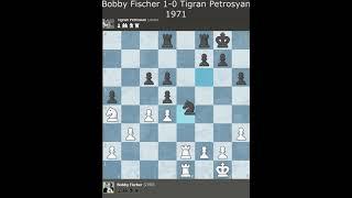 Bobby Fischer Vs. Tigran Petrosian 1971 CHESS Game #shorts