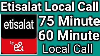 How To Get Etisalat Local Call Offer 75 minute 60 minuts