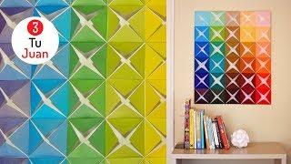 DECORATION of Walls with PAPER - DIY  | JuanTu3