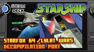 Starship: Centauri Alpha - Starfox 64 Decomp. - (Valve Steam Deck) - Playthrough Widescreen 60FPS