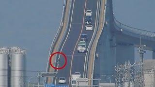 ８万再生御礼【強者】『ベタ踏み坂（江島大橋）』を自転車で登る人現る。その１