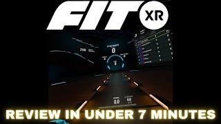 VR FITNESS REVIEW | FitXR (in under 7 minutes)