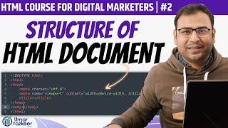 Structure of HTML Document in Hindi | HTML Page Structure  |HTML Course | #2