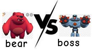 99lvl Nita bear vs boss bot brawl stars who will win?