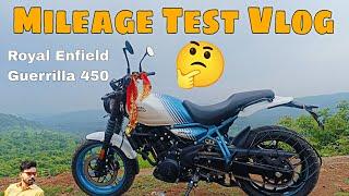 Royal Enfield Guerrilla 450 mileage Test Vlog #royalenfield #guerrilla450 #mileage #test #video