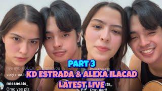 KD ESTRADA AND ALEXA ILACAD LATEST IG LIVE! KDLEX DISNEY MUSICAL NIGHT AT KULITAN! 11/15/24 PART 3