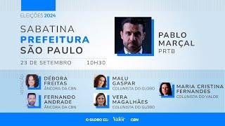 Pablo Marçal: sabatina com candidatos à prefeitura de São Paulo