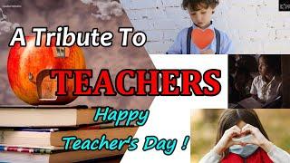 THANK YOU TEACHER - HAPPY WORLD TEACHERS DAY 2024! Tribute To Teachers