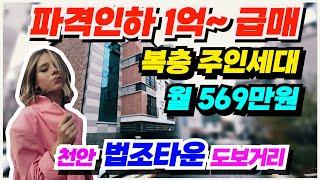 NO.485 천안 상가주택 매매  복층 주인세대 40평포함 8가구 월570만원 임대수익 받기좋은 청당 법조타운 신축급 다가구주택 인기매물