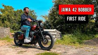 Jawa 42 Bobber First Ride Review - better than Perak?