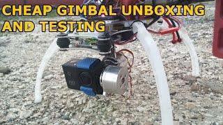 Cheap ebay gimbal unboxing and testing on DJI F450