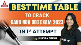 Best Time Table to Crack CAIIB Nov Dec Exam 2023 in 1st Attempt