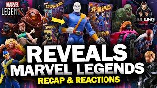 MARVEL LEGENDS REVEALS RECAP! 2 FULL WAVES! SPIDER-MAN & X-MEN! CHAMELEON ON RETRO CARD!!