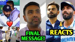 Cricketers React to Ashwin Retirement & His FINAL MESSAGE| Rohit, Virat, Bumrah, Starc