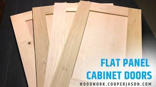 How to build flat panel cabinet doors on your table saw | DIY Woodworking