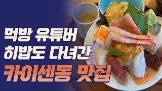 먹방 유튜버 히밥도 다녀간 카이센동 맛집 | 한 접시에 가득 담긴 제주 바다의 풍미 | 스시테이 카이센동