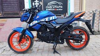 Suzuki gixxer full new look by Ms wrap modification