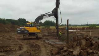 Volvo EC210CL pålkran / pile driving rig