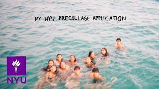 my nyu tisch precollage application (accepted)