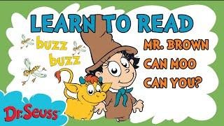 Learn to Read with Dr. Seuss Babies | Mr. Brown Can Moo | Brand New Full Episode | Dr. Seuss Phonics