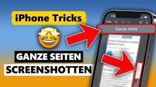 GANZE Seiten SCREENSHOTTEN am iPhone! - Screenshots am iPhone