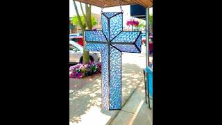 Stained Glass 3D Cross