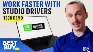 Edit Photo and Video Faster with NVIDIA Studio Drivers - Tech Demo from Best Buy