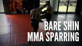 Bare Shin MMA Sparring + Breakdown