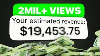 How Much YouTube Paid Me For 1 Million Views (2024)