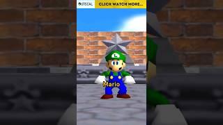 Luigi in Super Mario 64? #mario #supermario64 #shorts