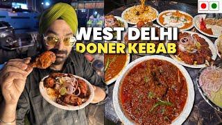 Super Level Doner Kebab, Murg Burra, Bhatti Chicken in Non Veg Food market of West Delhi