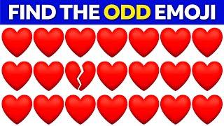 FIND THE ODD EMOJI OUT to Win this Quiz! | Odd One Out Puzzle | Find The Odd Emoji Quizzes