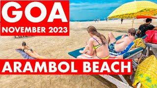 Arambol Beach - November 2023 | Goa Vlog | Market, Shacks, Watersports |  Goa 2023 | Russian Beach |