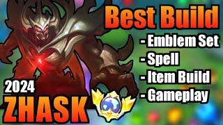 ZHASK BEST BUILD 2024 | TOP 1 GLOBAL ZHASK BUILD | ZHASK - MOBILE LEGENDS | MLBB (Part 2)